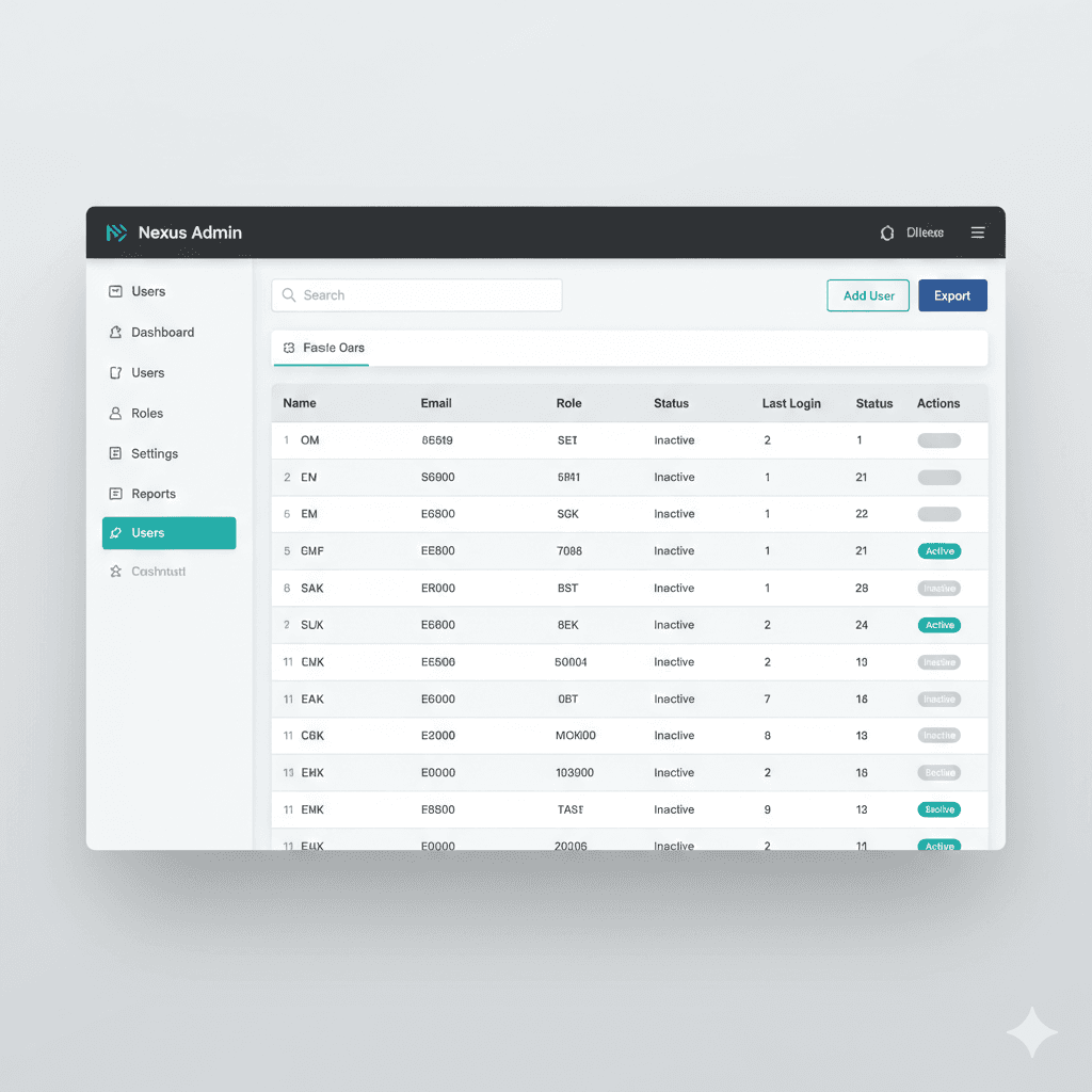 Enterprise internal tools dashboard