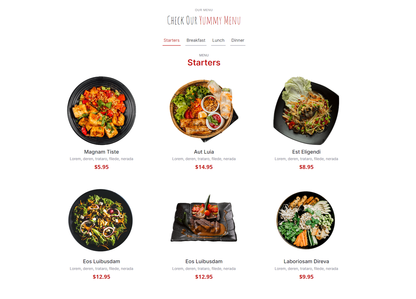 Restaurant Website